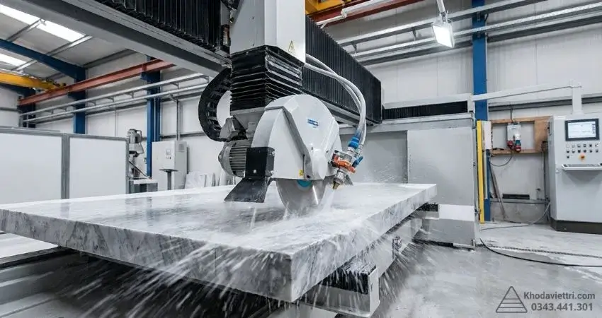 Hệ thống máy gia công đá CNC tại Tổng Kho Đá Mười Kỳ